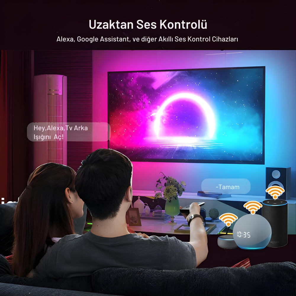 Visiongloow™ | Tv Arkası Ambiyans Aydınlatma