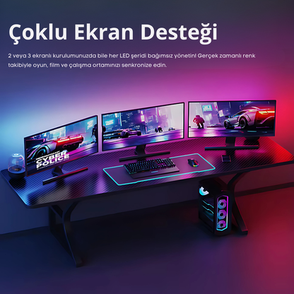 Visiongloow™ | Bilgisayar Arkası Ambiyans Aydınlatma