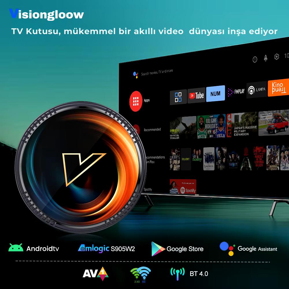Visiongloow™ TvBox Pro